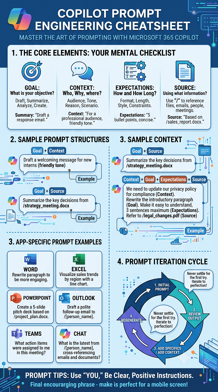 Copilot Prompt Engineering Cheatsheet